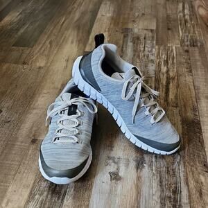 Skechers Mens Overhaul Quarkski Sneaker 52915 LGBK Gray Black Wide Air-Cooled 11